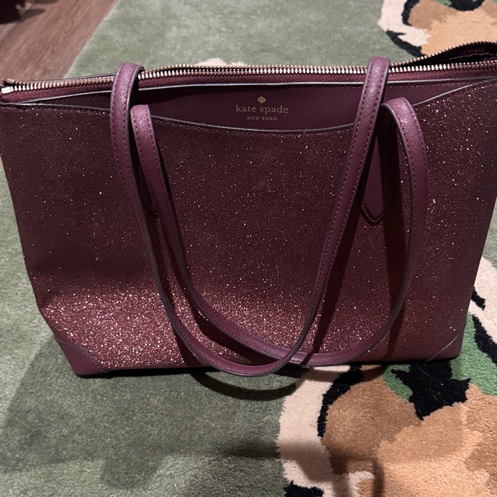 kate spade Glitter Tote Bag - Plum